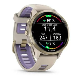 Смарт-часы Garmin Forerunner 970 French Gray Soft Gold Titanium with French Gray/Translucent Indigo Silicone with Sot Gold Buckle (010-02969-62) (UA) - фото 3