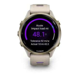 Смарт-часы Garmin Forerunner 970 French Gray Soft Gold Titanium with French Gray/Translucent Indigo Silicone with Sot Gold Buckle (010-02969-62) (UA) - фото 4