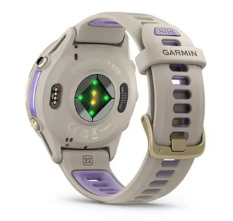 Смарт-часы Garmin Forerunner 970 French Gray Soft Gold Titanium with French Gray/Translucent Indigo Silicone with Sot Gold Buckle (010-02969-62) (UA) - фото 8