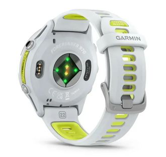 Смарт-часы Garmin Forerunner 970 Whitestone Titanium with Whitestone/Translucent Amp Yellow Silicone with Silver Buckle (010-02969-61) (UA) - фото 8