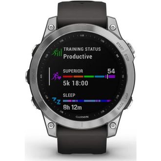 Смарт-часы Garmin Fenix 7 Silver with Graphite Band (010-02540-01) - фото 2 Смарт-часы Garmin Fenix 7 Silver with Graphite Band (010-02540-01) - фото 2