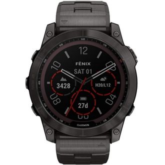 Смарт-годинник Garmin Fenix 7X Sapphire Solar Carbon Grey DLC Titanium with Carbon Grey DLC Vented Titanium Band (010-02541-27) - фото 3