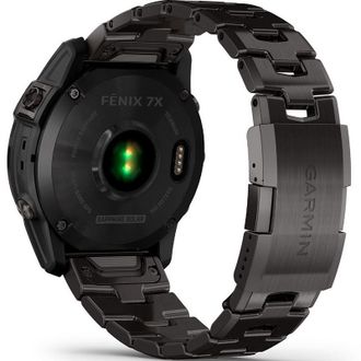 Смарт-годинник Garmin Fenix 7X Sapphire Solar Carbon Grey DLC Titanium with Carbon Grey DLC Vented Titanium Band (010-02541-27) - фото 5