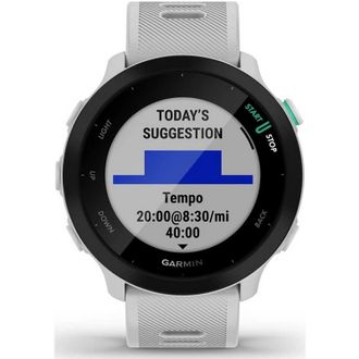 Смарт-часы Garmin Forerunner 55 White (010-02562-11) - фото 2 Смарт-часы Garmin Forerunner 55 White (010-02562-11) - фото 2