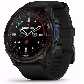 Смарт-часы Garmin Descent Mk3i 51mm Carbon Gray DLC Titanium with Black Silicone Band (010-02752-10/11) (UA) - фото 1 Смарт-часы Garmin Descent Mk3i 51mm Carbon Gray DLC Titanium with Black Silicone Band (010-02752-10/11) (UA) - фото 1
