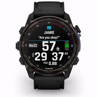 Смарт-часы Garmin Descent Mk3i 51mm Carbon Gray DLC Titanium with Black Silicone Band (010-02752-10/11) (UA) - фото 2 Смарт-часы Garmin Descent Mk3i 51mm Carbon Gray DLC Titanium with Black Silicone Band (010-02752-10/11) (UA) - фото 2