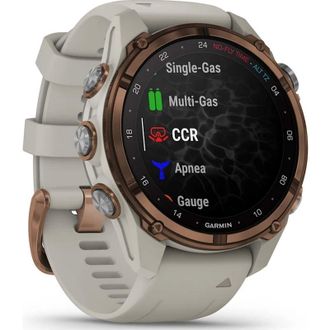 Смарт-часы Garmin Descen Mk3i – 43 mm Bronze PVD Titanium with French Gray Silicone Band (010-02753-13/14) - фото 3