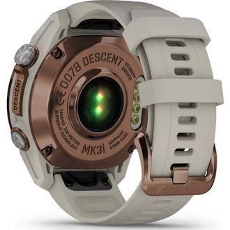 Смарт-часы Garmin Descen Mk3i – 43 mm Bronze PVD Titanium with French Gray Silicone Band (010-02753-13/14) - фото 6