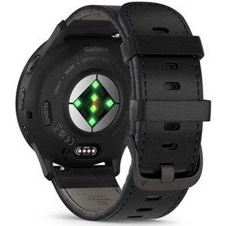 Смарт-часы Garmin Venu 3 Slate S. Steel Bezel w. Black Case and Leather Band (010-02784-52/02) (UA) - фото 6