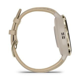 Смарт-годинник Garmin Venu 3S Soft Gold S. Steel Bezel w. French Gray Case and Leather Band (010-02785-55) UA - фото 5