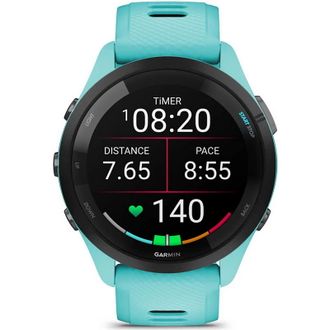 Смарт-часы Garmin Forerunner 265 Black Bezel w. Aqua Case and Aqua/Black Silicone Band (010-02810-02/12) - фото 2