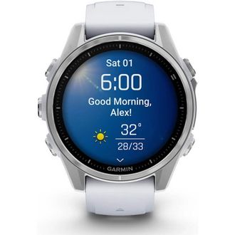 Смарт-годинник Garmin Fenix 8 43mm AMOLED Silver with Whitestone Silicone Band (010-02903-00/06) - фото 2 Смарт-годинник Garmin Fenix 8 43mm AMOLED Silver with Whitestone Silicone Band (010-02903-00/06) - фото 2