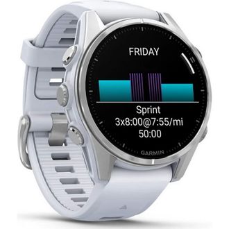 Смарт-годинник Garmin Fenix 8 43mm AMOLED Silver with Whitestone Silicone Band (010-02903-00/06) - фото 3 Смарт-годинник Garmin Fenix 8 43mm AMOLED Silver with Whitestone Silicone Band (010-02903-00/06) - фото 3