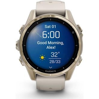 Смарт-годинник Garmin Fenix8 43mm AMOLED Sapphire Soft Gold w.Fog Gray/Dark Sandstone S.Band 010-02903-11 (UA) - фото 2 Смарт-годинник Garmin Fenix8 43mm AMOLED Sapphire Soft Gold w.Fog Gray/Dark Sandstone S.Band 010-02903-11 (UA) - фото 2