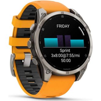 Смарт-часы Garmin fenix 8 47mm, AMOLED, Saph, Ti/Bare/Grpht, SparkOrg/GrphtBd, (010-02904-11) (UA) - фото 3 Смарт-часы Garmin fenix 8 47mm, AMOLED, Saph, Ti/Bare/Grpht, SparkOrg/GrphtBd, (010-02904-11) (UA) - фото 3