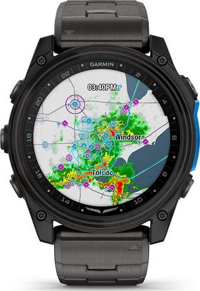 Смарт-часы Garmin D2 Mach 2 51mm Carbon Gray DLC Titanium w. Vented Titanium Bracelet (010-02905-30/31) - фото 2 Смарт-часы Garmin D2 Mach 2 51mm Carbon Gray DLC Titanium w. Vented Titanium Bracelet (010-02905-30/31) - фото 2