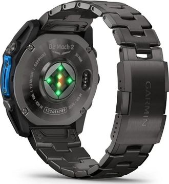 Смарт-часы Garmin D2 Mach 2 51mm Carbon Gray DLC Titanium w. Vented Titanium Bracelet (010-02905-30/31) - фото 6 Смарт-часы Garmin D2 Mach 2 51mm Carbon Gray DLC Titanium w. Vented Titanium Bracelet (010-02905-30/31) - фото 6