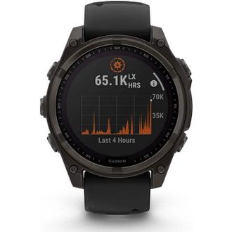 Смарт-годинник Garmin fenix 8 47mm Solar Sapphire Carbon Gray DLC Titanium w. Black/Pebble Gray S. Band (010-02906-11) (UA) - фото 2 Смарт-годинник Garmin fenix 8 47mm Solar Sapphire Carbon Gray DLC Titanium w. Black/Pebble Gray S. Band (010-02906-11) (UA) - фото 2