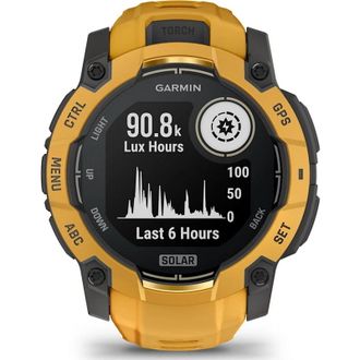 Смарт-часы Garmin Instinct 3 50mm Solar Sunburst with Sunburst/Gray Band (010-02935-02/42) - фото 2