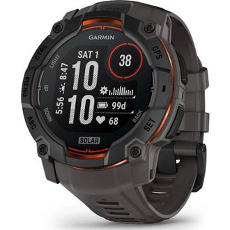 Смарт-часы Garmin Instinct 3 50mm Solar Black with Charcoal Silicone Band (010-02935-00/40) (UA) - фото 1 Смарт-часы Garmin Instinct 3 50mm Solar Black with Charcoal Silicone Band (010-02935-00/40) (UA) - фото 1