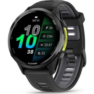 Смарт-часы Garmin Forerunner 970 Carbon Gray DLC Titanium w. Black Case and Black/Translucent W. Band (010-02969-00/10/60) - фото 1