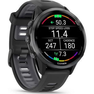 Смарт-часы Garmin Forerunner 970 Carbon Gray DLC Titanium w. Black Case and Black/Translucent W. Band (010-02969-00/10/60) - фото 3