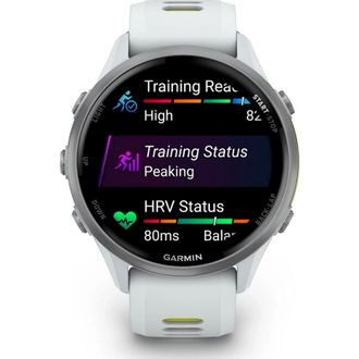 Смарт-часы Garmin Forerunner 970 Titanium w. Whitestone Case and Whitestone/T. Amp Yellow Band (010-02969-01/11/61) - фото 5 Смарт-часы Garmin Forerunner 970 Titanium w. Whitestone Case and Whitestone/T. Amp Yellow Band (010-02969-01/11/61) - фото 5