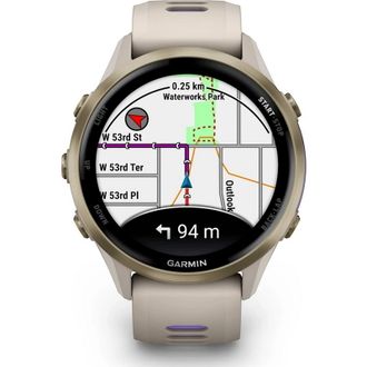 Смарт-годинник Garmin Forerunner 970 Soft Gold Titanium w. French Gray C. and French Gray/T. Indigo Band (010-02969-02/12/62) - фото 2 Смарт-годинник Garmin Forerunner 970 Soft Gold Titanium w. French Gray C. and French Gray/T. Indigo Band (010-02969-02/12/62) - фото 2