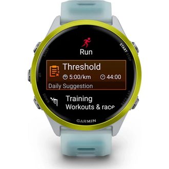 Смарт-часы Garmin Forerunner 570 47mm Amp Yellow Aluminum w. Translucent Whitestone/Turquoise Band (010-02971-01) (UA) - фото 2