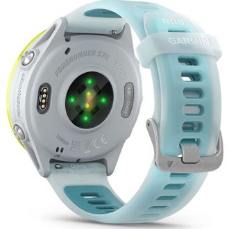 Смарт-часы Garmin Forerunner 570 47mm Amp Yellow Aluminum w. Translucent Whitestone/Turquoise Band (010-02971-01) (UA) - фото 6