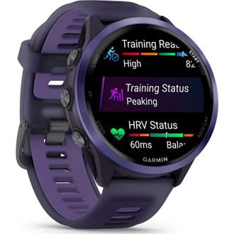 Смарт-годинник Garmin Forerunner 570 47mm Indigo Aluminium w. Translucent Imperial Purple/Indigo Band (010-02971-02) - фото 3