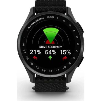 Смарт-часы Garmin Approach S50 Slate Aluminum Bezel with Black ComfortFit Nylon Band (010-03010-00) - фото 2 Смарт-часы Garmin Approach S50 Slate Aluminum Bezel with Black ComfortFit Nylon Band (010-03010-00) - фото 2