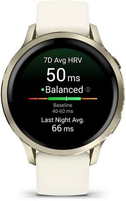 Смарт-часы Garmin Venu 4 41 mm Lunar Gold with Bone Silicone Band (010-03013-00) - фото 2 Смарт-часы Garmin Venu 4 41 mm Lunar Gold with Bone Silicone Band (010-03013-00) - фото 2
