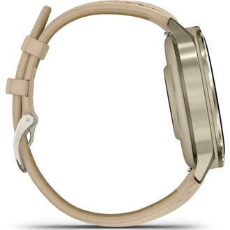 Смарт-часы Garmin Venu 4 41 mm Lunar Gold with Light Sand Leather Band (010-03013-03) (UA) - фото 4 Смарт-часы Garmin Venu 4 41 mm Lunar Gold with Light Sand Leather Band (010-03013-03) (UA) - фото 4