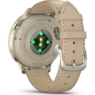 Смарт-часы Garmin Venu 4 41 mm Lunar Gold with Light Sand Leather Band (010-03013-03) (UA) - фото 6 Смарт-часы Garmin Venu 4 41 mm Lunar Gold with Light Sand Leather Band (010-03013-03) (UA) - фото 6