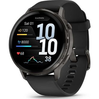 Смарт-часы Garmin Venu 4 45 mm Slate with Black Silicone Band (010-03014-00/40) (UA) - фото 1
