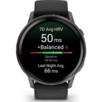 Смарт-часы Garmin Venu 4 45 mm Slate with Black Silicone Band (010-03014-00/40) (UA) - фото 3