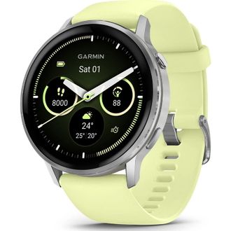 Смарт-часы Garmin Venu 4 45 mm Silver with Citron Silicone Band (010-03014-02) (UA) - фото 1