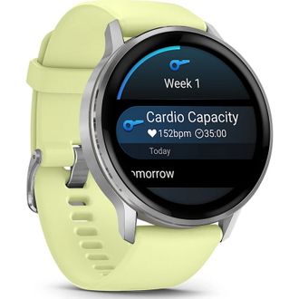 Смарт-часы Garmin Venu 4 45 mm Silver with Citron Silicone Band (010-03014-02) (UA) - фото 3