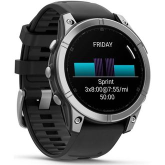 Смарт-часы Garmin Fenix E 47mm AMOLED Stainless Steel with Black Silicone Band (010-03025-02/00) - фото 3 Смарт-часы Garmin Fenix E 47mm AMOLED Stainless Steel with Black Silicone Band (010-03025-02/00) - фото 3