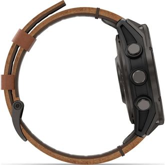 Смарт-часы Garmin Fenix 8 Pro 47 mm AMOLED Carbon Gray DLC Titanium with Chestnut Leather Band (010-03198-40) - фото 4 Смарт-часы Garmin Fenix 8 Pro 47 mm AMOLED Carbon Gray DLC Titanium with Chestnut Leather Band (010-03198-40) - фото 4