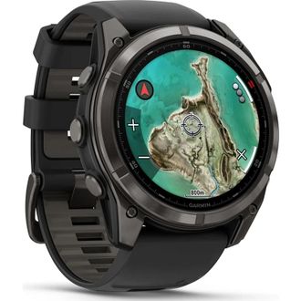 Смарт-годинник Garmin Fenix 8 Pro 51 mm MicroLED Sapphire - Carbon Gray DLC Titanium with Black/Pebble Gray Silicone Band (010-03380-00/01/05) - фото 2