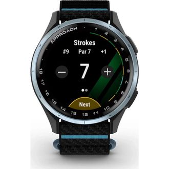 Смарт-часы Garmin Approach J1 Cloud Blue with Black/Azure Band (010-03898-00) - фото 7 Смарт-часы Garmin Approach J1 Cloud Blue with Black/Azure Band (010-03898-00) - фото 7
