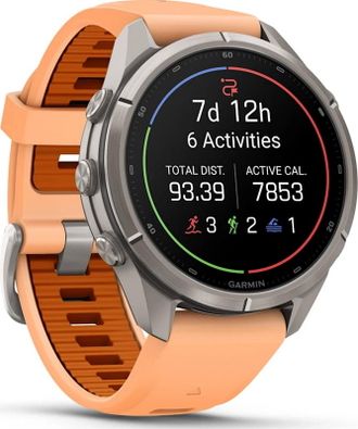 Смарт-годинник Garmin Fenix 9 Pro 43mm Titanium with Shell Pink/Autumn Orange Silicone Band (010-04335-05/06) - фото 1 Смарт-годинник Garmin Fenix 9 Pro 43mm Titanium with Shell Pink/Autumn Orange Silicone Band (010-04335-05/06) - фото 1