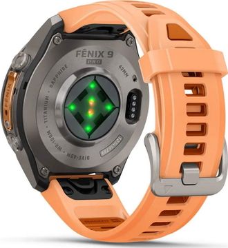 Смарт-годинник Garmin Fenix 9 Pro 43mm Titanium with Shell Pink/Autumn Orange Silicone Band (010-04335-05/06) - фото 5 Смарт-годинник Garmin Fenix 9 Pro 43mm Titanium with Shell Pink/Autumn Orange Silicone Band (010-04335-05/06) - фото 5