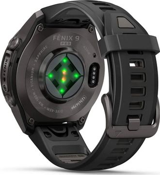 Смарт-часы Garmin Fenix 9 Pro 43mm Carbon Gray DLC Titanium with Black/Pebble Gray Silicone Band (010-04335-15/16) - фото 6 Смарт-часы Garmin Fenix 9 Pro 43mm Carbon Gray DLC Titanium with Black/Pebble Gray Silicone Band (010-04335-15/16) - фото 6