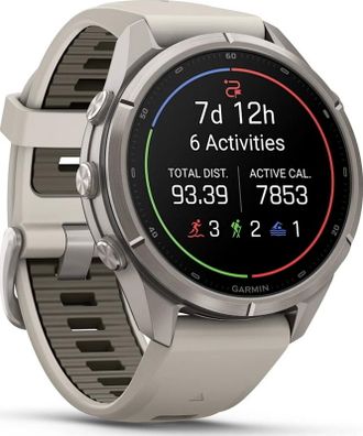 Смарт-часы Garmin Fenix 9 Pro 43mm Titanium with Fog Gray/Dark Sandstone Silicone Band (010-04335-85/86) - фото 3 Смарт-часы Garmin Fenix 9 Pro 43mm Titanium with Fog Gray/Dark Sandstone Silicone Band (010-04335-85/86) - фото 3