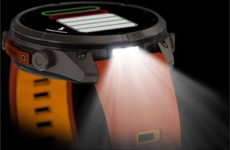 Смарт-часы Garmin Fenix 9 Pro inReach 47mm Titanium with Autumn Orange/Spark Orange Silicone Band (010-04336-00/01) - фото 7