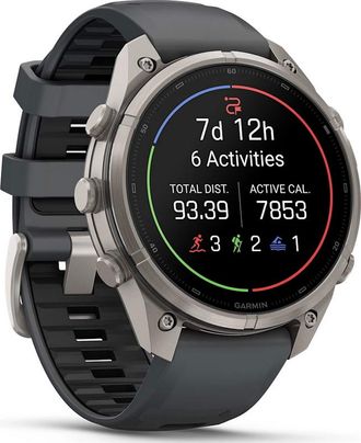 Смарт-часы Garmin Fenix 9 Pro 47mm Titanium with Graphite/Black Silicone Band (010-04336-25/26) - фото 3 Смарт-часы Garmin Fenix 9 Pro 47mm Titanium with Graphite/Black Silicone Band (010-04336-25/26) - фото 3