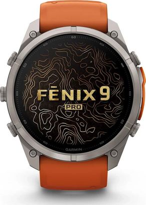 Смарт-часы Garmin Fenix 9 Pro inReach 51mm Titanium with Autumn Orange/Spark Orange Silicone Band (010-04337-00/01) - фото 2 Смарт-часы Garmin Fenix 9 Pro inReach 51mm Titanium with Autumn Orange/Spark Orange Silicone Band (010-04337-00/01) - фото 2
